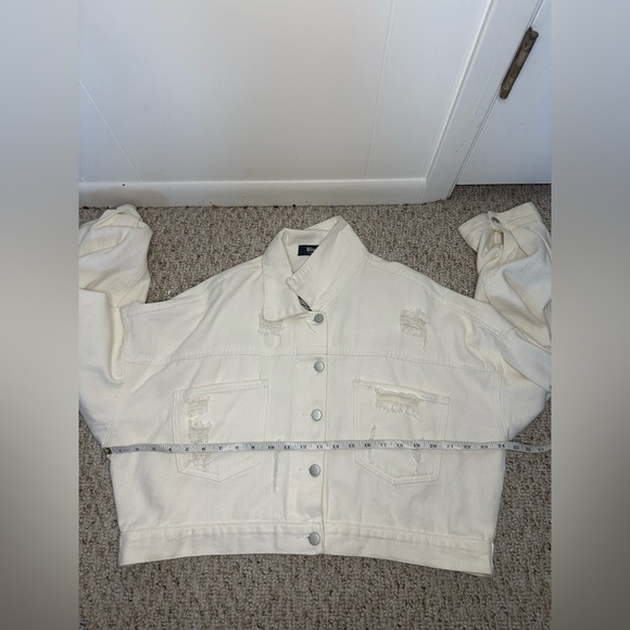 Blue B Rhinestone Fringe Denim Jacket size M/L - Picture 13 of 14